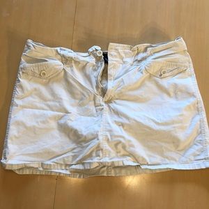 Light beige skirt with shorts underneath